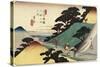 No.43 Tsumago, 1830-1844-Utagawa Hiroshige-Stretched Canvas