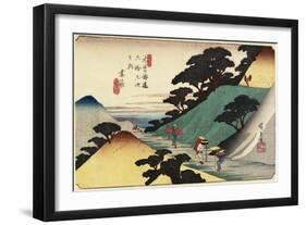 No.43 Tsumago, 1830-1844-Utagawa Hiroshige-Framed Giclee Print
