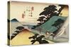 No.43 Tsumago, 1830-1844-Utagawa Hiroshige-Stretched Canvas