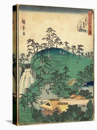 No.44 Twelve Shirines of Kumano at Tsunohazu, January 1861-null-Stretched Canvas