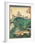 No.44 Twelve Shirines of Kumano at Tsunohazu, January 1861-null-Framed Giclee Print