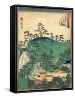No.44 Twelve Shirines of Kumano at Tsunohazu, January 1861-null-Framed Stretched Canvas