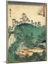 No.44 Twelve Shirines of Kumano at Tsunohazu, January 1861-null-Mounted Giclee Print