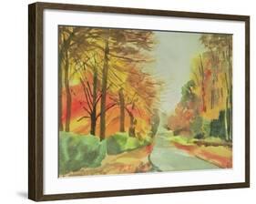 No.47 Autumn, Beaufays Road, Liege, Belgium-Izabella Godlewska de Aranda-Framed Giclee Print