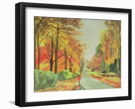 No.47 Autumn, Beaufays Road, Liege, Belgium-Izabella Godlewska de Aranda-Framed Giclee Print