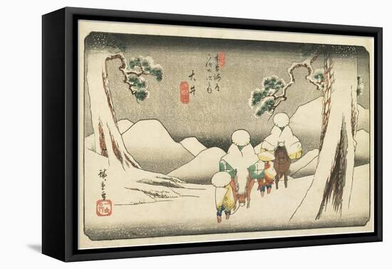 No. 47 Oi, 1830-1844-Utagawa Hiroshige-Framed Stretched Canvas