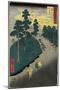 No.47 Rain and Thunder Storm, Kameyama, July 1855-Utagawa Hiroshige-Mounted Giclee Print