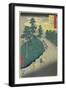 No.47: Thunder Storm at Kameyama, July 1855-Utagawa Hiroshige-Framed Giclee Print