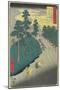 No.47: Thunder Storm at Kameyama, July 1855-Utagawa Hiroshige-Mounted Giclee Print