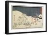 No. 48: Seki, 1847-1852-Utagawa Hiroshige-Framed Giclee Print