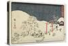 No. 48: Seki, 1847-1852-Utagawa Hiroshige-Stretched Canvas