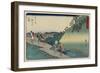 No.49 Sakanoshita, 1847-1852-Utagawa Hiroshige-Framed Giclee Print