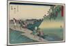 No.49 Sakanoshita, 1847-1852-Utagawa Hiroshige-Mounted Giclee Print