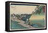 No.49 Sakanoshita, 1847-1852-Utagawa Hiroshige-Framed Stretched Canvas