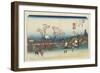 No.5: Distant View of Mt. Fuji as Seen from Omiya Station, 1830-1844-Keisai Eisen-Framed Giclee Print