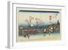 No.5: Distant View of Mt. Fuji as Seen from Omiya Station, 1830-1844-Keisai Eisen-Framed Giclee Print