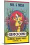 No. 5 Miss Broom-null-Mounted Art Print