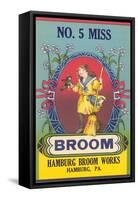 No. 5 Miss Broom-null-Framed Stretched Canvas