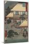 No.52 Guests of an Inn in Ishibe, July 1855-Utagawa Hiroshige-Mounted Giclee Print