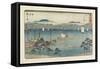 No.53 Kusatsu, 1847-1852-Utagawa Hiroshige-Framed Stretched Canvas