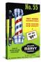 No. 55 Truly Modern Barber Pole-Curt Teich & Company-Stretched Canvas