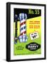 No. 55 Truly Modern Barber Pole-Curt Teich & Company-Framed Art Print