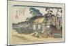 No.6: Kamo Shrine Near Ageo Station, 1830-1844-Keisai Eisen-Mounted Giclee Print