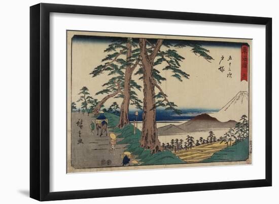 No.6 Totsuka, 1847-1852-Utagawa Hiroshige-Framed Giclee Print