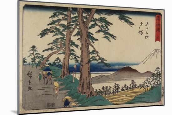 No.6 Totsuka, 1847-1852-Utagawa Hiroshige-Mounted Giclee Print