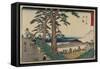 No.6 Totsuka, 1847-1852-Utagawa Hiroshige-Framed Stretched Canvas