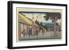 No. 60 Imazu, 1830-1844-Utagawa Hiroshige-Framed Giclee Print