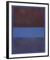 No. 61 (Rust and Blue) [Brown Blue, Brown on Blue], 1953-Mark Rothko-Framed Art Print