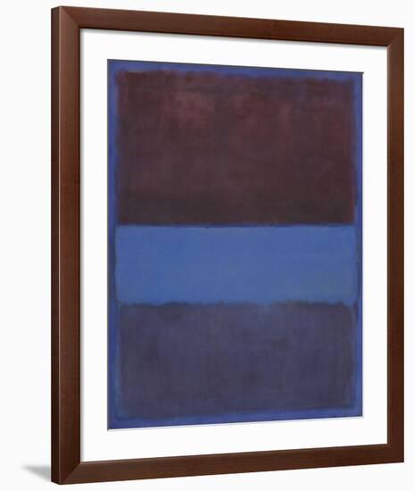 No. 61 (Rust and Blue) [Brown Blue, Brown on Blue], 1953-Mark Rothko-Framed Art Print