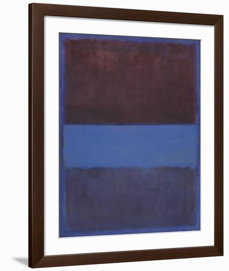 No. 61 (Rust and Blue) [Brown Blue, Brown on Blue], 1953-Mark Rothko-Framed Art Print