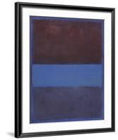 No. 61 (Rust and Blue) [Brown Blue, Brown on Blue], 1953-Mark Rothko-Framed Art Print