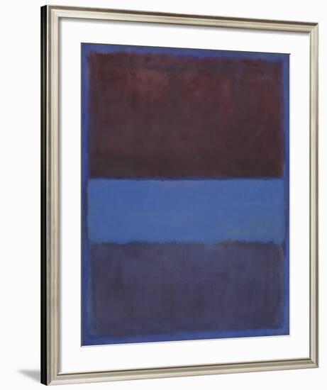 No. 61 (Rust and Blue) [Brown Blue, Brown on Blue], 1953-Mark Rothko-Framed Art Print