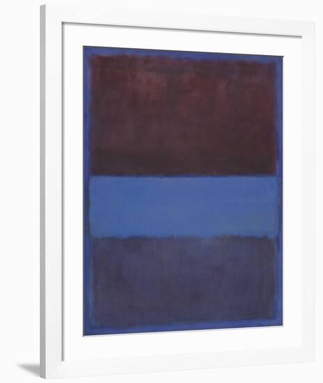 No. 61 (Rust and Blue) [Brown Blue, Brown on Blue], 1953-Mark Rothko-Framed Art Print