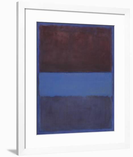 No. 61 (Rust and Blue) [Brown Blue, Brown on Blue], 1953-Mark Rothko-Framed Art Print