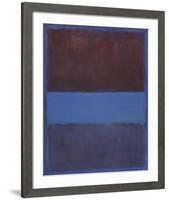 No. 61 (Rust and Blue) [Brown Blue, Brown on Blue], 1953-Mark Rothko-Framed Art Print