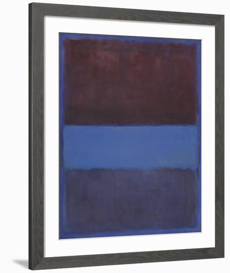 No. 61 (Rust and Blue) [Brown Blue, Brown on Blue], 1953-Mark Rothko-Framed Art Print