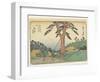 No.62 Samegai, 1830-1844-Utagawa Hiroshige-Framed Giclee Print