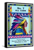 No. 7 All Corn Broom-null-Framed Stretched Canvas