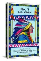 No. 7 All Corn Broom-null-Stretched Canvas