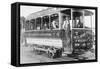 No.7 Baltimore and Ohio Trolley in Washington, DC from New York Avenue Station-null-Framed Stretched Canvas