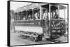 No.7 Baltimore and Ohio Trolley in Washington, DC from New York Avenue Station-null-Framed Stretched Canvas