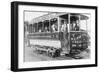 No.7 Baltimore and Ohio Trolley in Washington, DC from New York Avenue Station-null-Framed Art Print