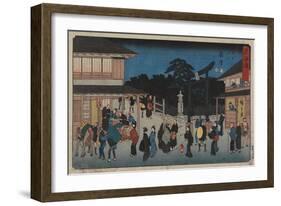 No.7 Fujisawa, 1847-1852-Utagawa Hiroshige-Framed Giclee Print