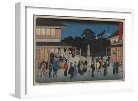 No.7 Fujisawa, 1847-1852-Utagawa Hiroshige-Framed Giclee Print