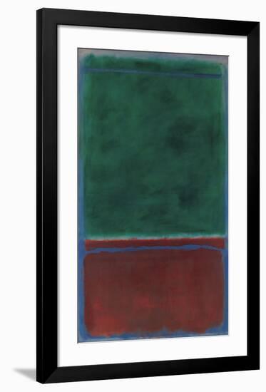 No. 7 (Green and Maroon), 1953-Mark Rothko-Framed Art Print