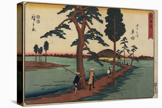 No. 8 Hiratsuka, 1847-1852-Utagawa Hiroshige-Stretched Canvas